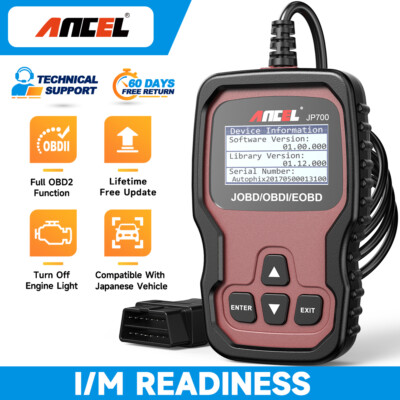 ANCEL JP700 OBD2/JOBD Scanner Automotive Professional Code Reader For Subaru