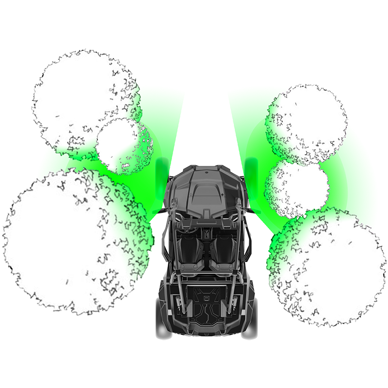 CanAm Defender HD5 HD8 HD10 XT Max Side View Mirrors Seizmik Pursuit