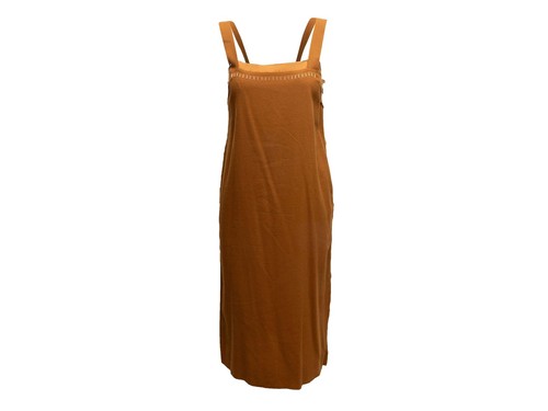 Mustard Bottega Veneta Sleeveless Dress Size IT 38