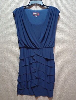 blue dress for baby girl Navy Blue Long Sleeve Blaire Bandage Dress