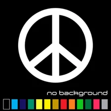 Peace Sign Sticker Vinyl Decal - Love Symbol Car Window Bumper Hippie