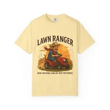 Lawn Ranger T-Shirt, Lawn Care Lovers, vintage Style Shirt, Outdoor Lawnmower