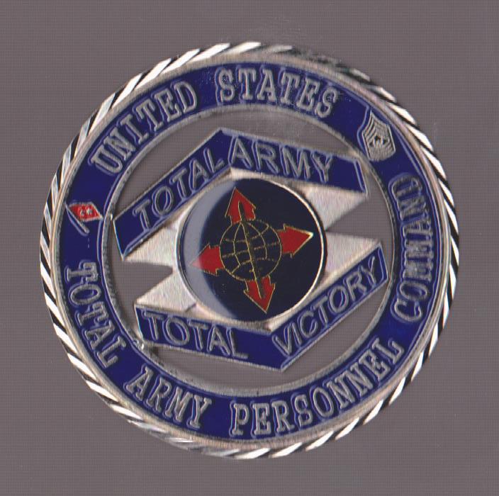 Total Army Personnel Command 2 Star    Challenge Coin 2 