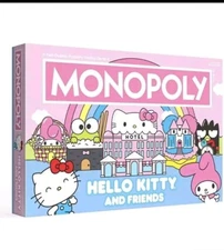 Sanrio Hello Kitty and Friends Monopoly Game By Hasbro - Sealed New!