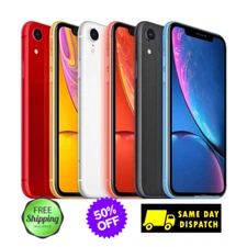 Apple iPhone XR 64GB GSM Unlocked Verizon Tracfone- White Coral Blue