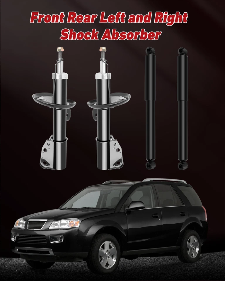 Juego completo amortiguadores delanteros traseros puntales amortiguador para 2002 03 04 05 06 2007 Saturn Vue Foto 3 de 4