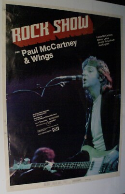 Beatles Paul McCartney Und Wings Poster Original Rock Show 1985 #2