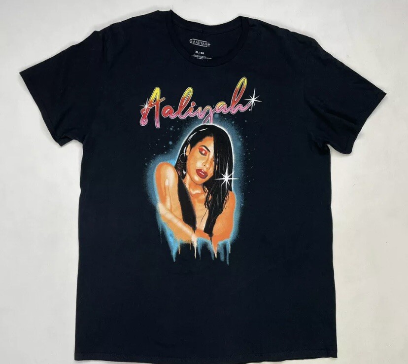 Aaliyah Back and Forth Tシャツ Lサイズ ブラック Vintage Aaliyah Back & Forth T-Shirt 1994 R&B R. Kelly Age