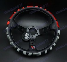 320mm Vertex 1996 Leather Deep Dish Steering Wheel Red Stitch For Omp Momo Rac 320mm Vertex 1996 Leather Deep Dish Steering Wheel Red Stitch For Omp Momo Rac