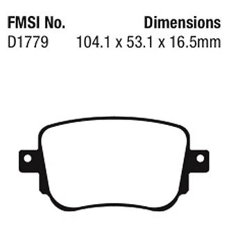 Pastillas de freno traseras EBC Redstuff cerámica bajo polvo para Volkswagen Passat 14-20 Foto 3 de 4