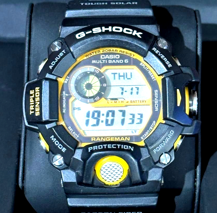 Casio G-SHOCK GW-9400YJ-1JF Master of G RANGEMAN Solar Digital Men