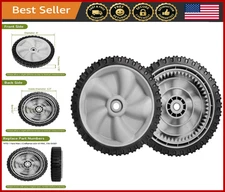 8" Front Drive Wheels for Self-Propelled Lawn Mowers, 2 Pack Replacement