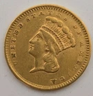 1856 Type 3 Indian Princess Head Gold Dollar $1