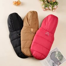 Winter Fleece Dog Coat - Coat Hoodie for Small Medium Dogs Winter Puppy Jacket