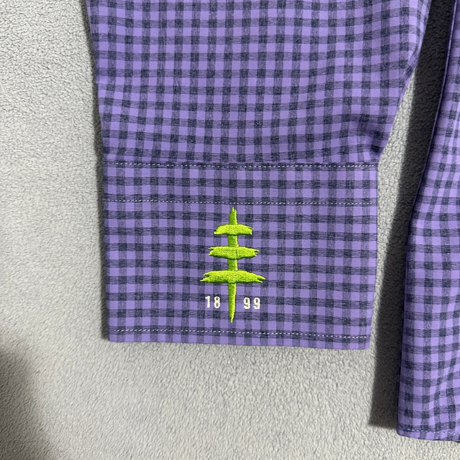 Peter Millar Gingham Check Button Down Shirt Long… - image 12