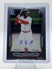 2026 Topps Bowman Chrome Justin Gonzalez Bowman 1st Base Auto CPA-JG Red Sox