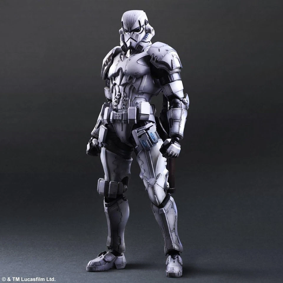 Boneco de ação PLAY ARTS KAI STAR WARS NO 3 STORMTROOPER 8" AUTÊNTICO NOVO *EUA* - Imagem 2 de 4