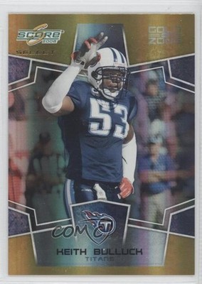 2008 Score Select Gold Zone 9/50 Keith Bulluck #321 0a1