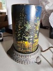 Antique "Scene in Motion" Lamp-Forest Fire Scene In EXCELLENT WORKING CONDITION — photo 7