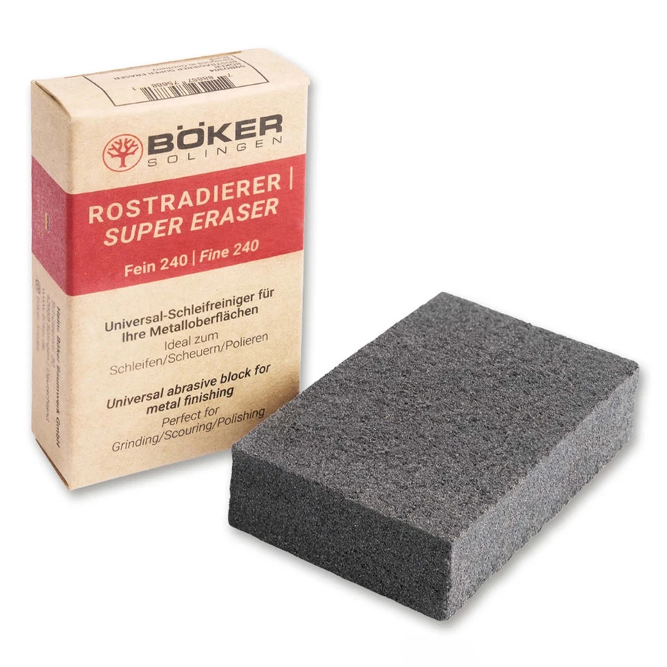 Böker Rostradierer Rostlöser Rostentferner Scheuerschwamm Entroster 09BO304 - Bild 1 von 4