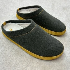 Olukai Hamani Hulu Clog Men’s 12 Slip On Slippers Sheep Fur Wool Lined