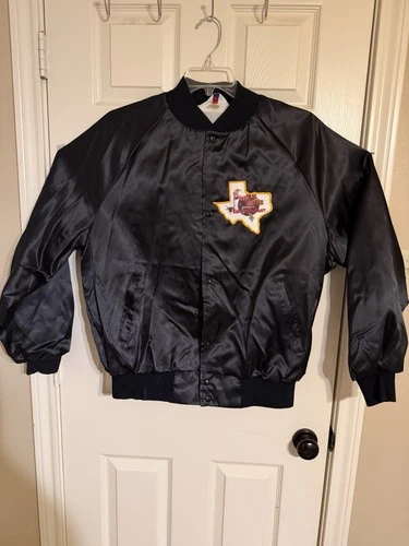 "Vintage 80s WestArk Texas NOS  Satin Bomber Jacket XL Deadstock USA Made Nylon” video thumbnail
