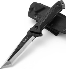 Tanto Outdoor Coltello Con Fodero in Kydex, Coltello Da Sopravvivenza Full Tang 