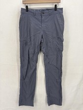 The North Face Hiking Pants Womens 8 Gray Stretch Cargo Zip Pockets Quick Dry