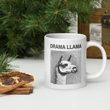 DRAMA LLAMA MUG / FUNNY NOVELTY GIFT