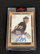 Adam Oates BA-AO1 2021-22 Leaf Art of Hockey Autograph Auto Copper /40