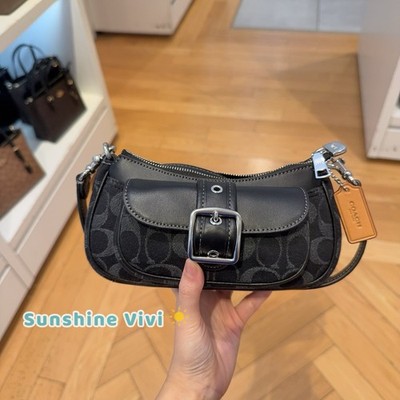 NWT Coach Ashton Mini Shoulder Bag In Signature Denim CCZ49 denim/Silver/Black