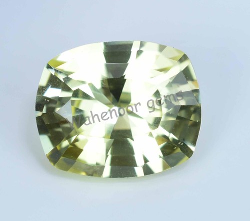 19.05 Ct Natural Yellow Heliodor Beryl Certified Cushion Master Cut Gemstone - Picture 4 of 8
