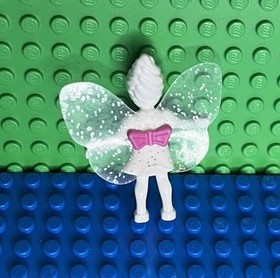LEGO BELVILLE THUMBELINA-FAIRY-5964-belvfairy07a-W/ WINGS & BOW-WHITE