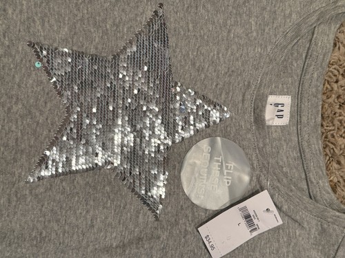Brand New Gap Girls Size Large (10) Sequin Long-sleeve Dress NWTs - Picture 3 of 3