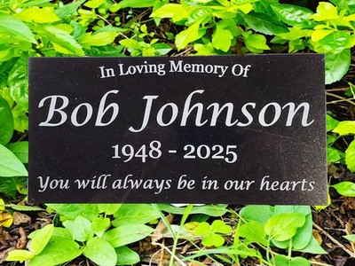 Loved One Memorial Grave Marker Headstone Garden Granite Stone Custom Plaque t20