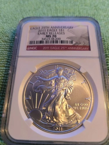 2011 Siliver Eagle 25th Anniversary Issue NGC MS 70 Early Release