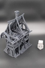 Tabletop Terrain Fantasy Row House Ruin Dnd RPG wargame skirmish 28mm