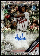 2019 Bowman Chrome Prospect Autographs Isranel Wilson Auto /299 Atlanta Braves