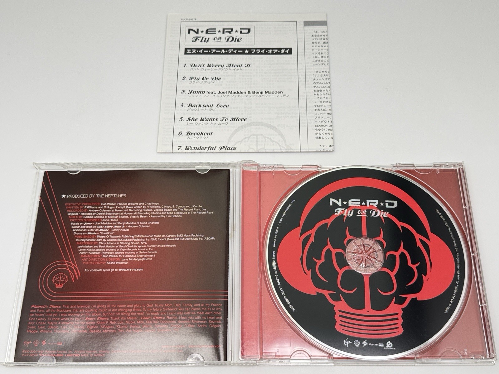 [CD] N*E*R*D Fly Or Die Japan Import Bonus Tracks Pharrell NERD VJCP-68578