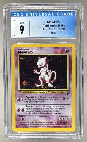 Mewtwo graded CGC 9 for sale on eBay