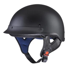 AHR Motorcycle Half Helmet DOT Open Face Chopper Cruiser Bike Skull Cap S-XL