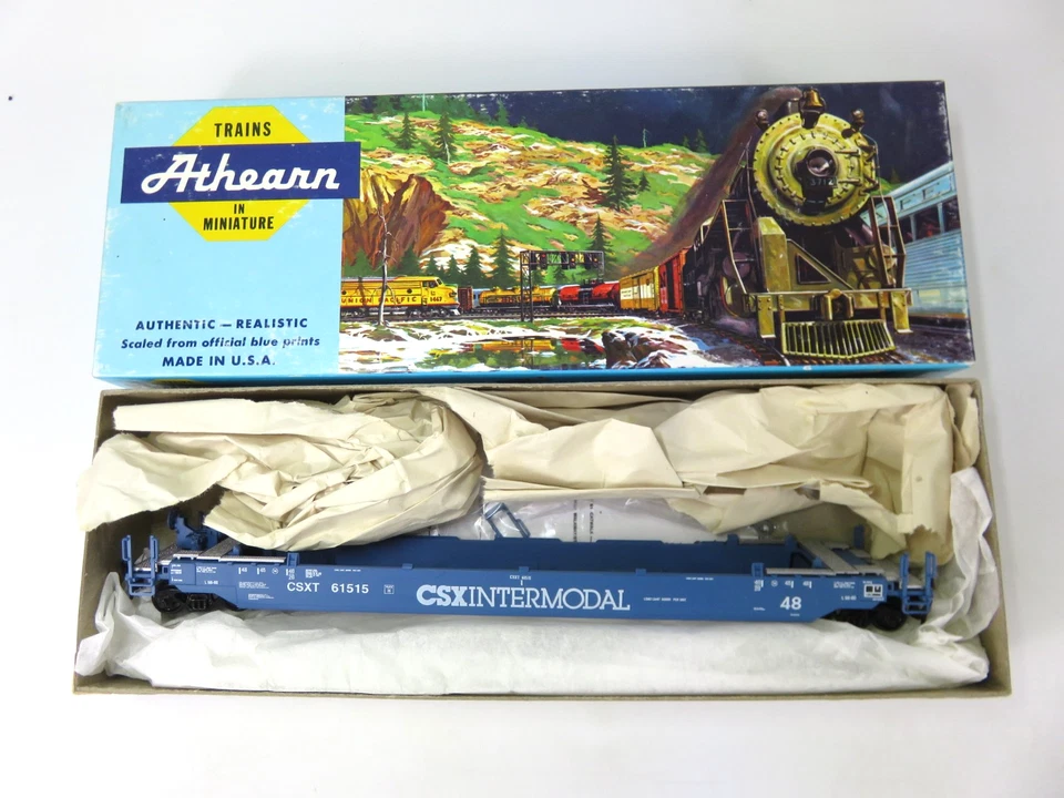 Athearn Blue Box 5875 HO Scale Gunderson Husky Stack Car CSX Intermodal 61515 - Image 2 of 4