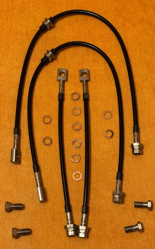 Fischer Stahlflex Bremsleitungen Skoda Octavia III 5E3 SK1103-4.4 Edelstahl schw - Bild 2 von 4