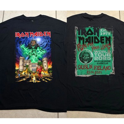 Dublin Tour 2025 Ireland 25 Irland World T-Shirt Run For Your Lives HOT ITEM