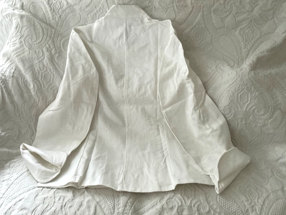 3 X VINTAGE CHEF WORKS WHITE JACKET  CHEST 44”  , NEW UNUSED COTTON - Image 4 of 4