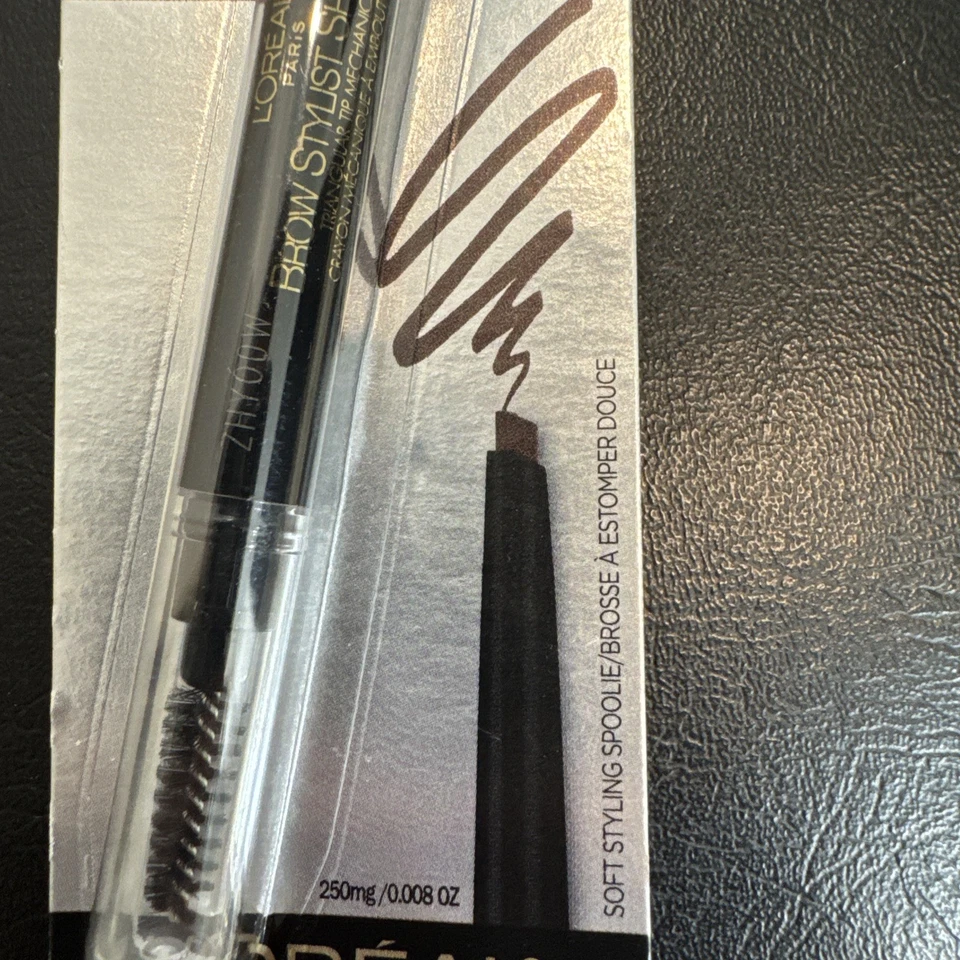 L'Oréal Brow Stylist Shape Fill Eye Brow Makeup Dark Brunette 0.008 oz, Unused - Image 4 of 4