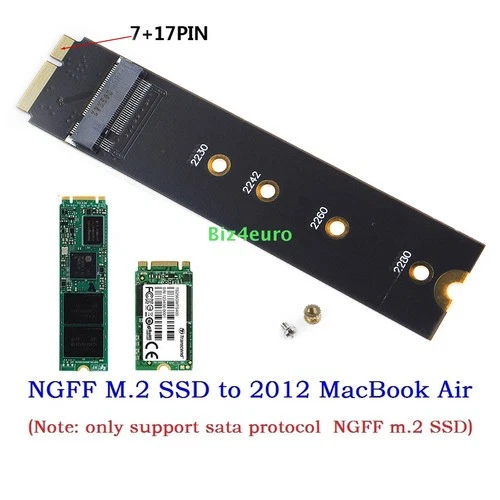 M.2 NGFF SATA SSD Converter Adapter Card For Apple 2012 MacBook Air A1465 A1466