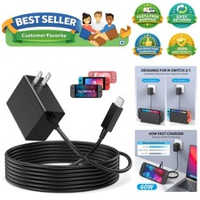 PD 3.0 Fast Charger for Nintendo Switch 2 - Universal USB-C 60W Power Supply