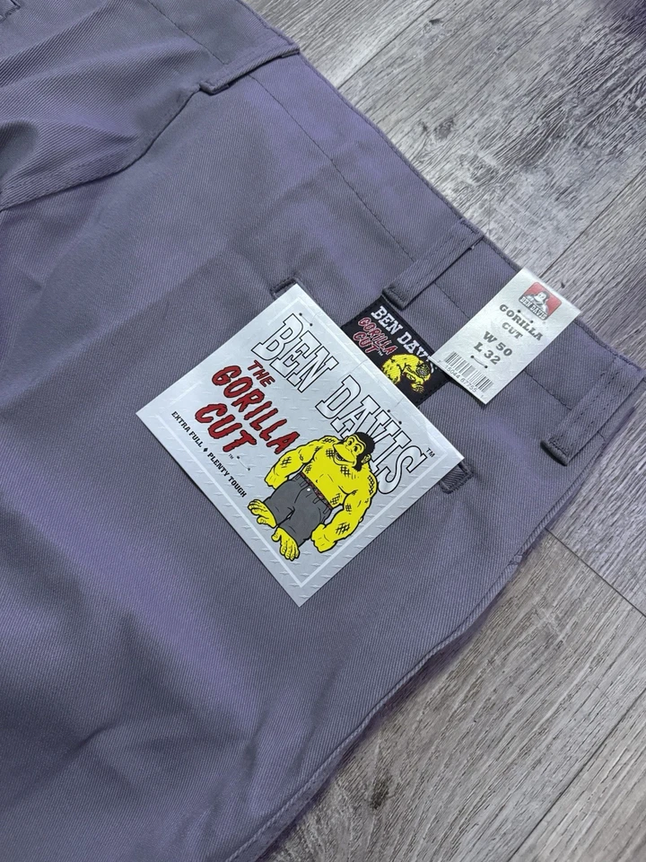 *DEADSTOCK* Gray Gorilla Cut Ben Davis size 50x32 - Image 4 of 4