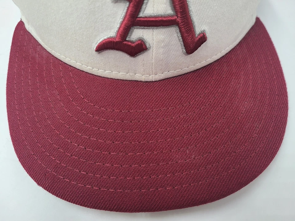 University of Arkansas Razorbacks New Era 59Fifty Fitted 6 7/8 Hat Cap *TEARS* - Image 4 of 4